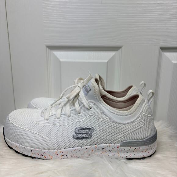 Skechers Men\'s Work Bulkin Balran Comp Toe Sneaker White Size 8.5 Memory Foam main image 5